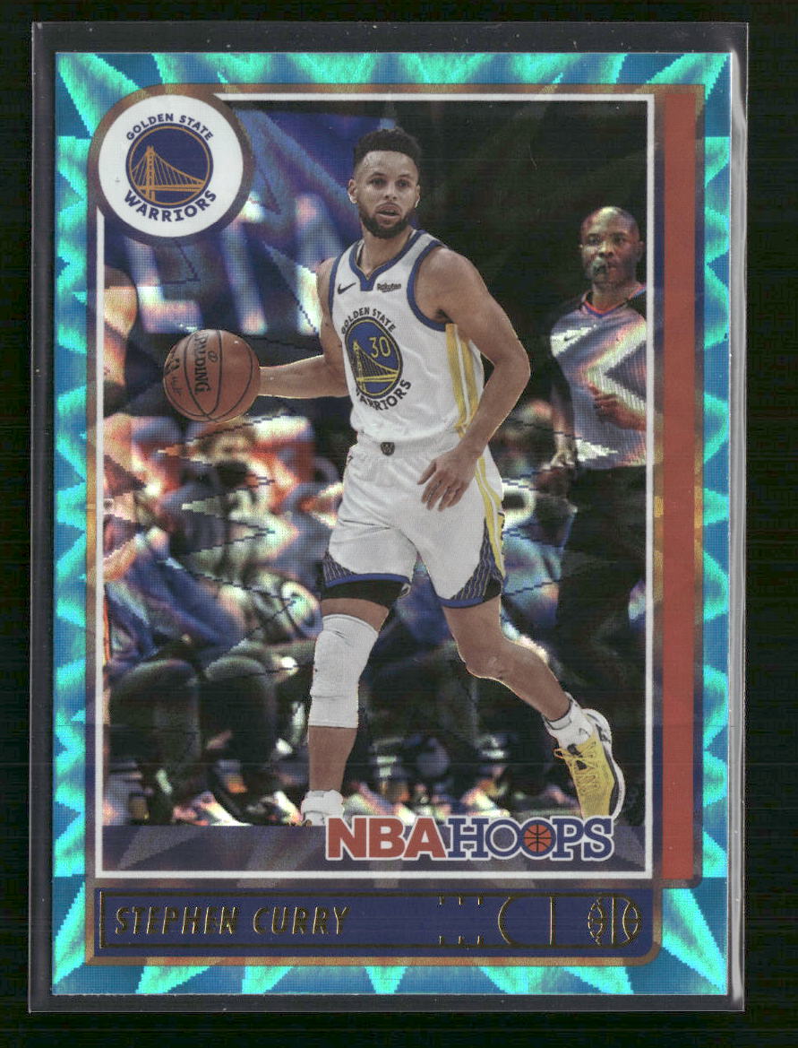 Stephen Curry 2021-22 Hoops #18 Teal Explosion