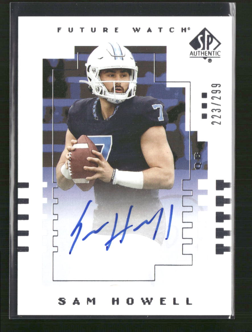 Sam Howell 2022 Upper Deck Goodwin Champions #00T-HO SP Future Watch Auto #/299