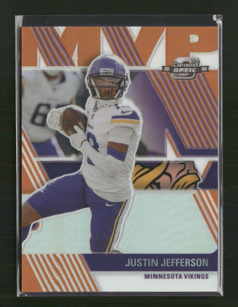 Justin Jefferson 2024 Panini Contenders Optic #MVP-JJN Contenders Orange #/50