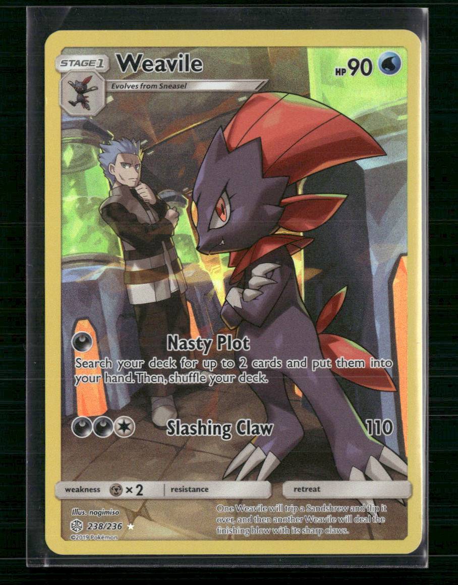 Weavile (Secret) SM - Cosmic Eclipse #238/236