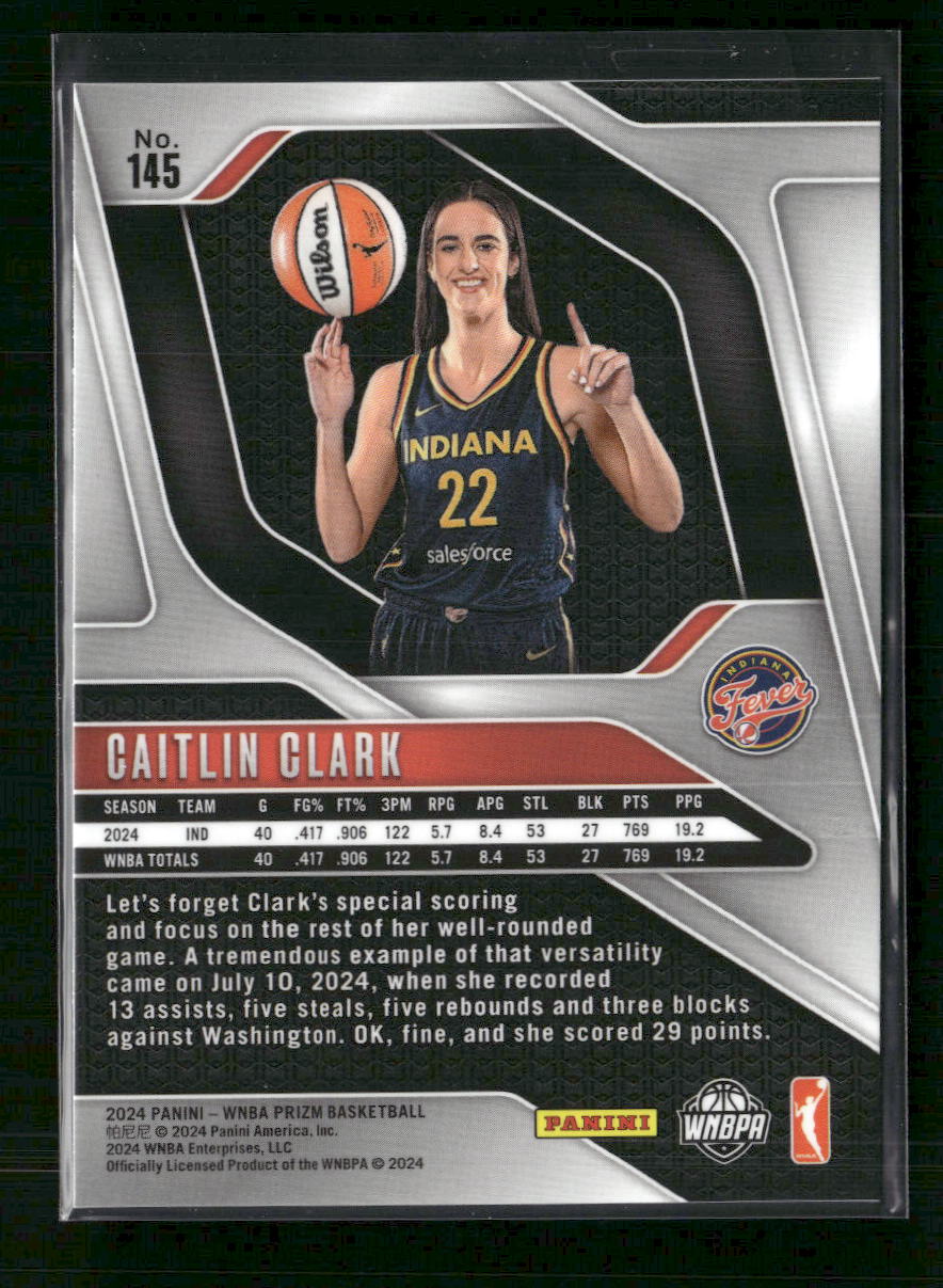 Caitlin Clark 2024 Panini Prizm WNBA #145