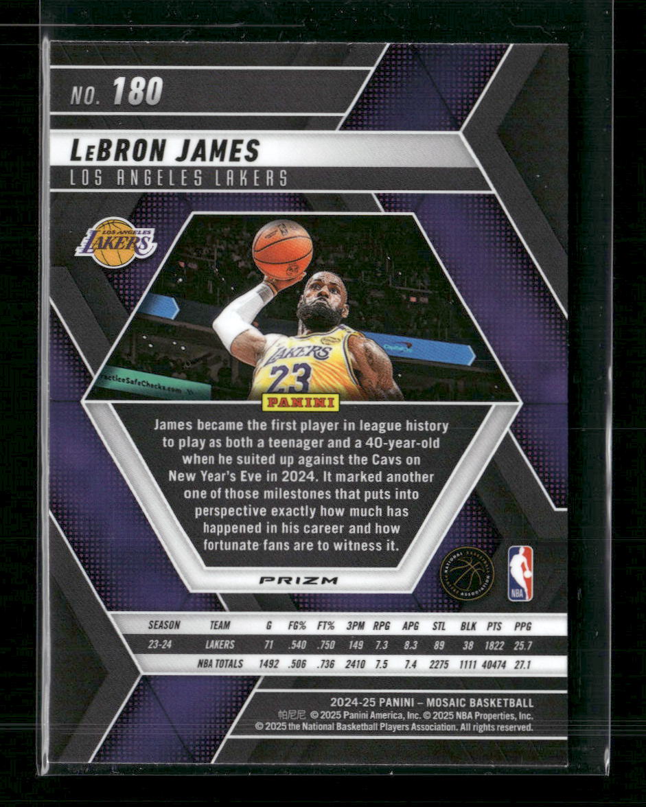 LeBron James 2024-25 Panini Mosaic #180