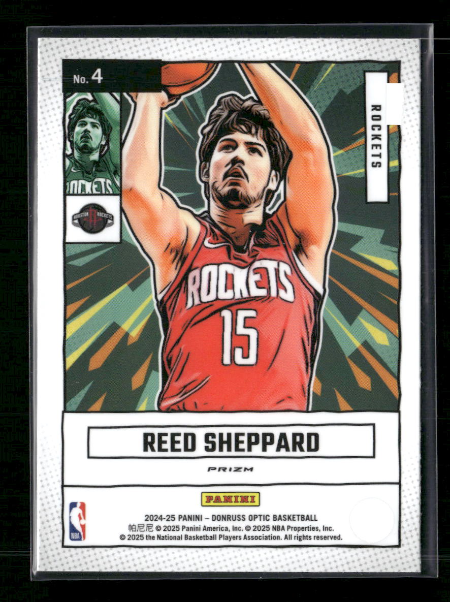 Reed Sheppard 2024-25 Donruss Optic #4 Net Marvels