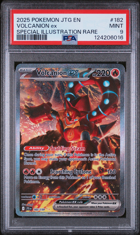 Volcanion Ex 2025 Jtg En-Journey Together #182 Special Illustration Rare PSA 9