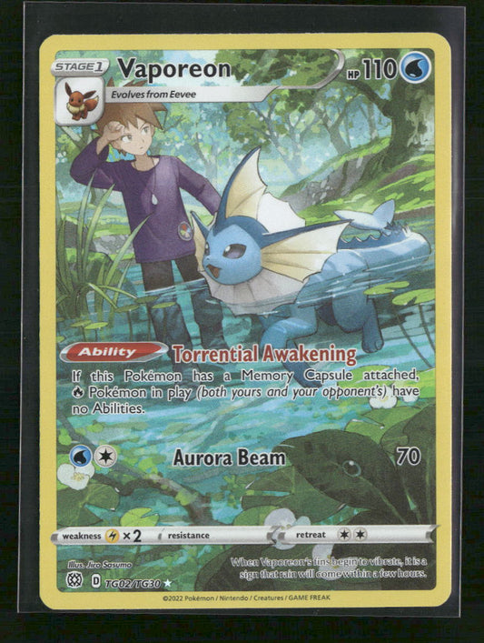 Vaporeon SWSH09: Brilliant Stars Trainer Gallery #TG02/TG30