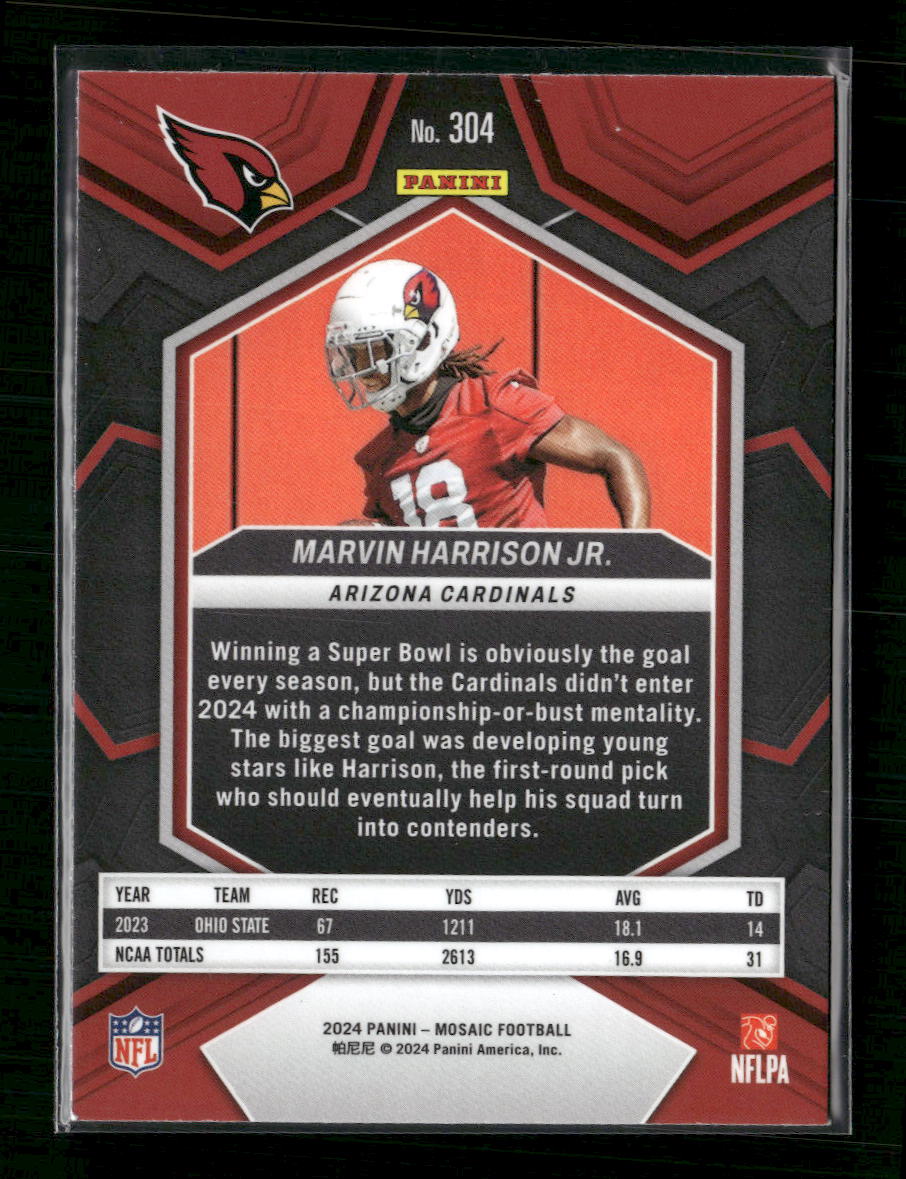 Marvin Harrison Jr. 2024 Panini Mosaic #304