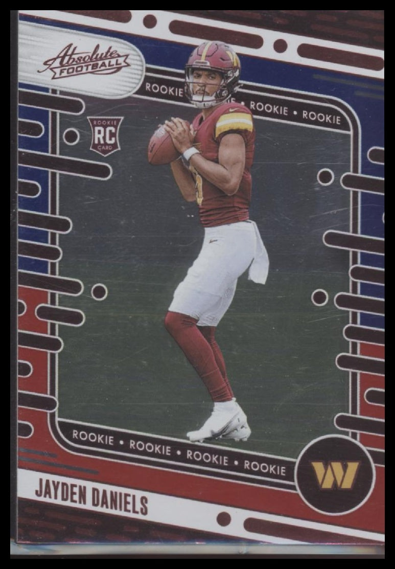 Jayden Daniels 2024 Panini Absolute #102 Red and Blue