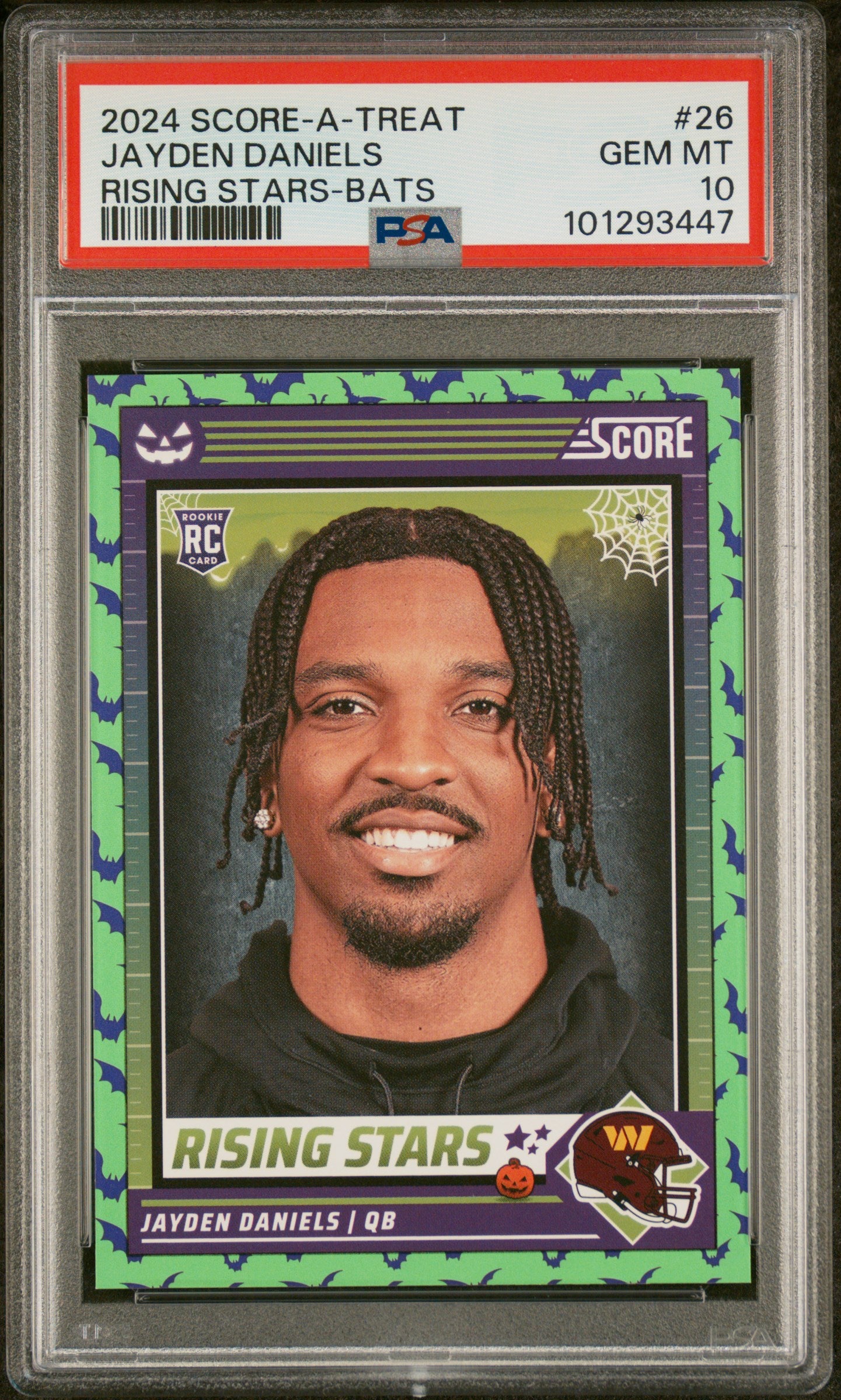 Jayden Daniels 2024 Panini Score-A-Treat Rising Stars #26 PSA 10