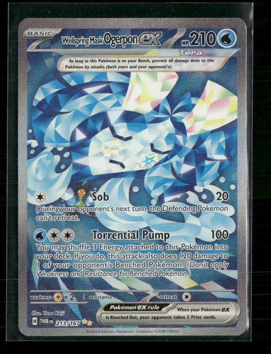 Wellspring Mask Ogerpon ex SV06: Twilight Masquerade #213/167