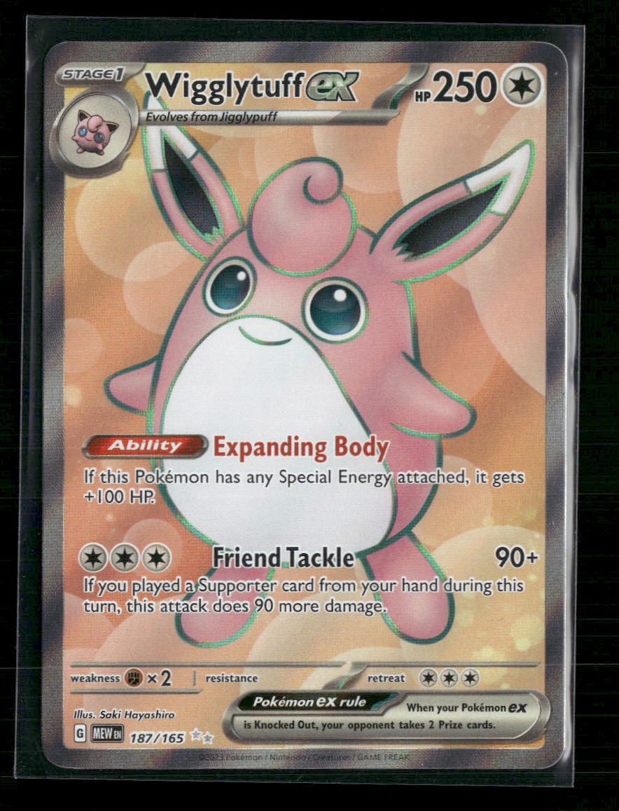 Wigglytuff ex SV: Scarlet & Violet 151 #187/165