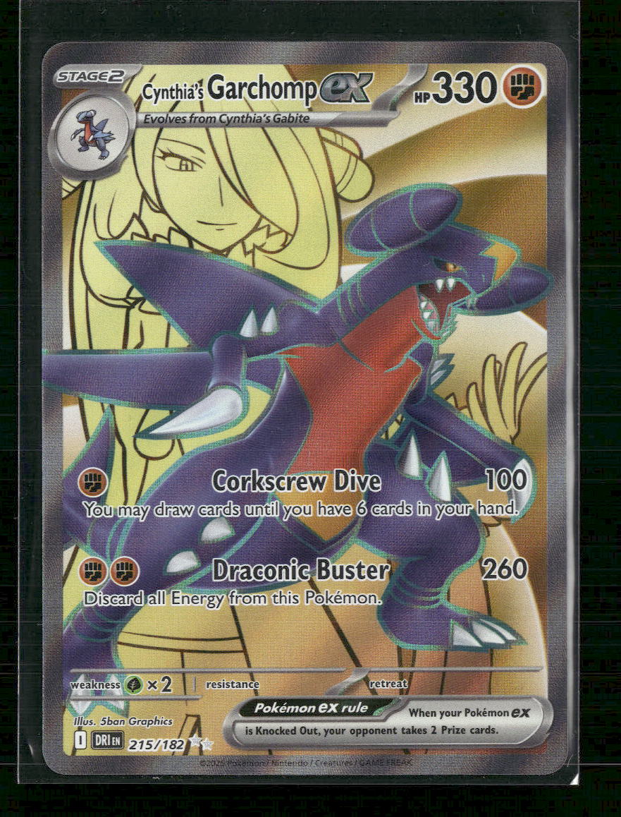 Cynthia's Garchomp ex SV10: Destined Rivals #215/182