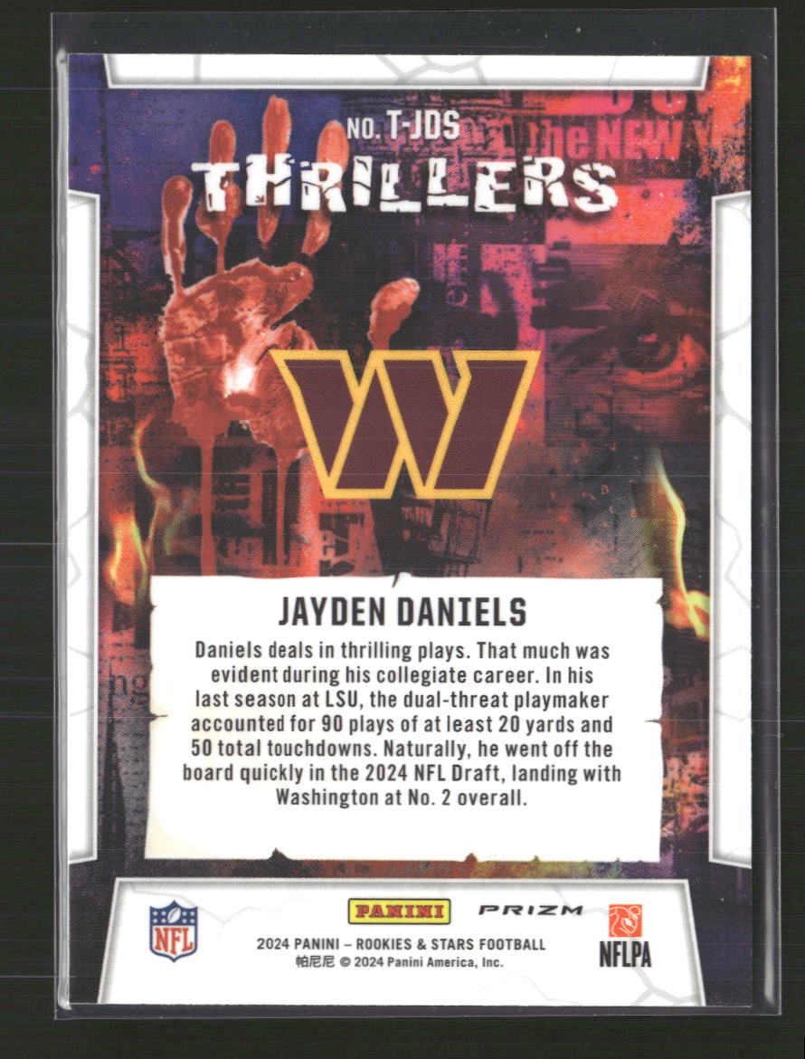 Jayden Daniels 2024 Panini Rookies & Stars #T-JDS Thrillers Longevity
