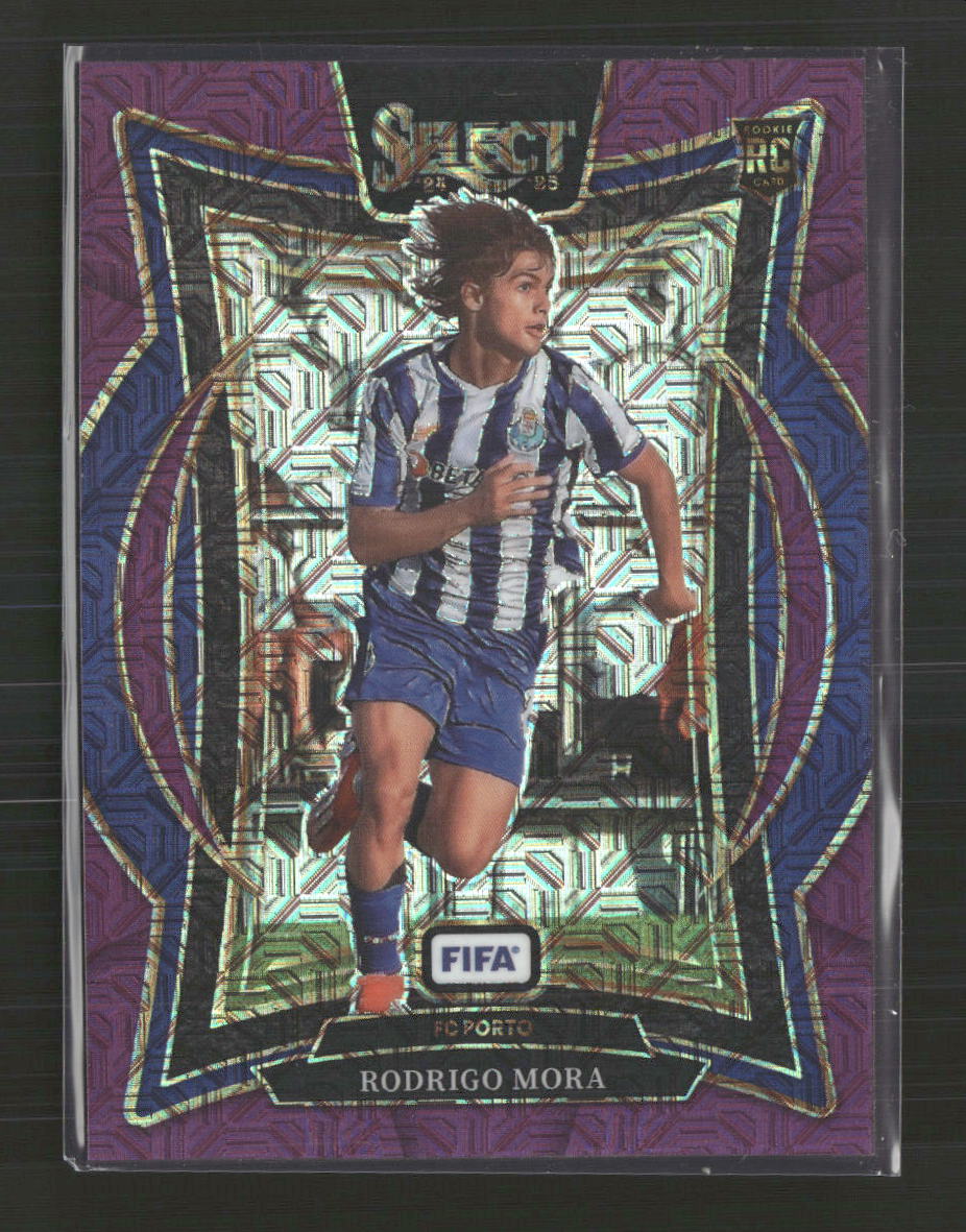 Rodrigo Mora 2024-25 Panini Select FIFA #50 Purple Mojo