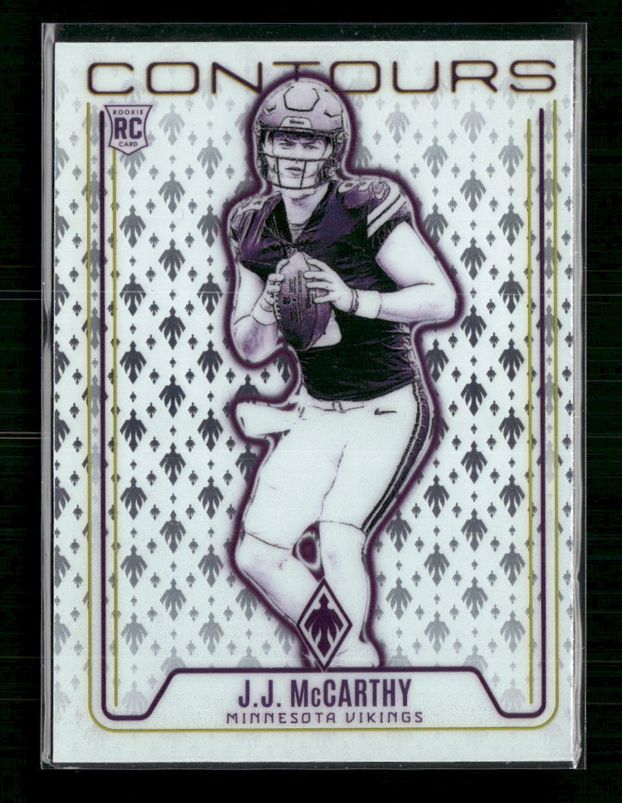 J.J. McCarthy 2024 Panini Phoenix #CON-JMY Contours