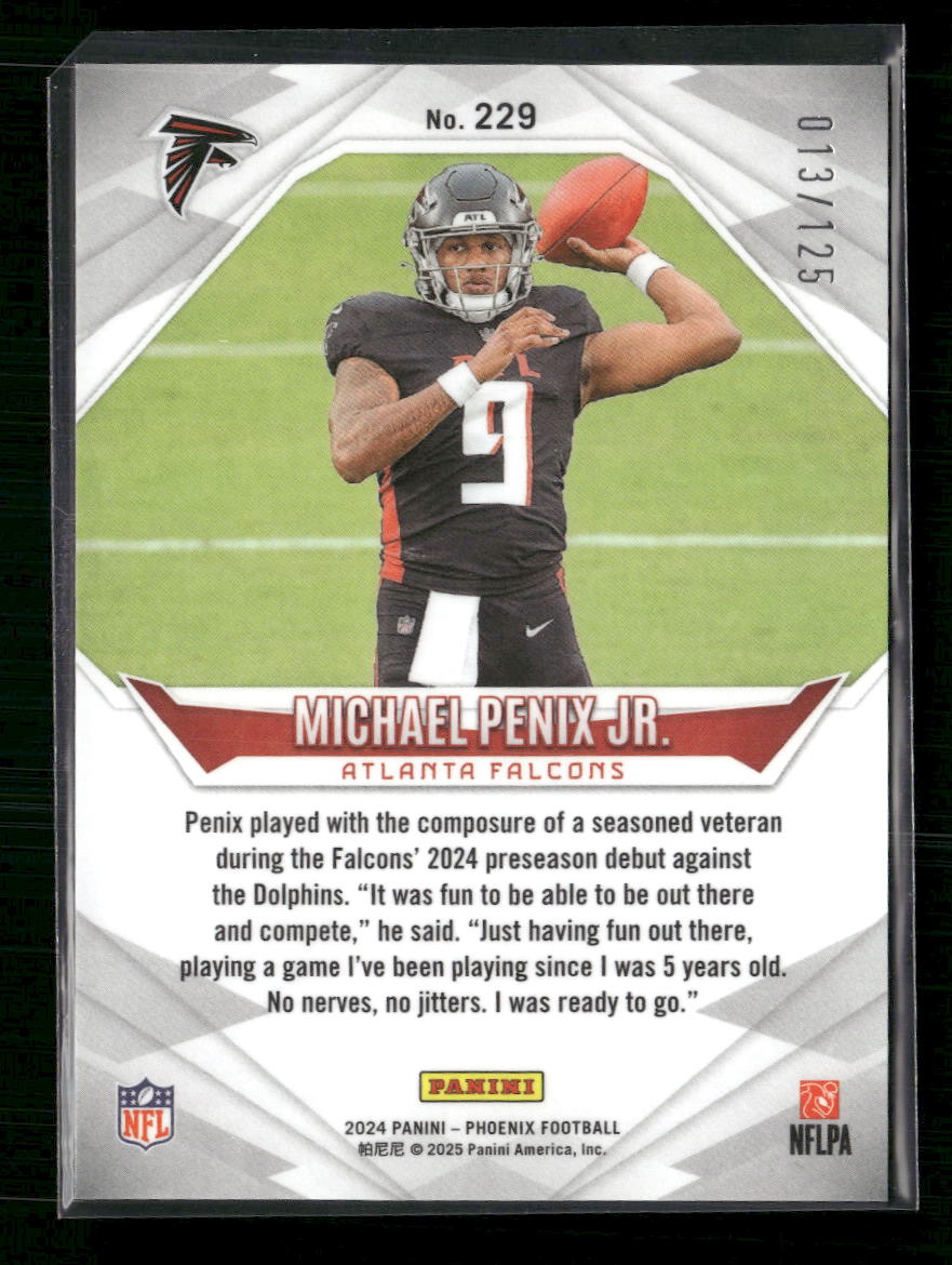 Michael Penix Jr. 2024 Panini Phoenix #229 Copper #/125