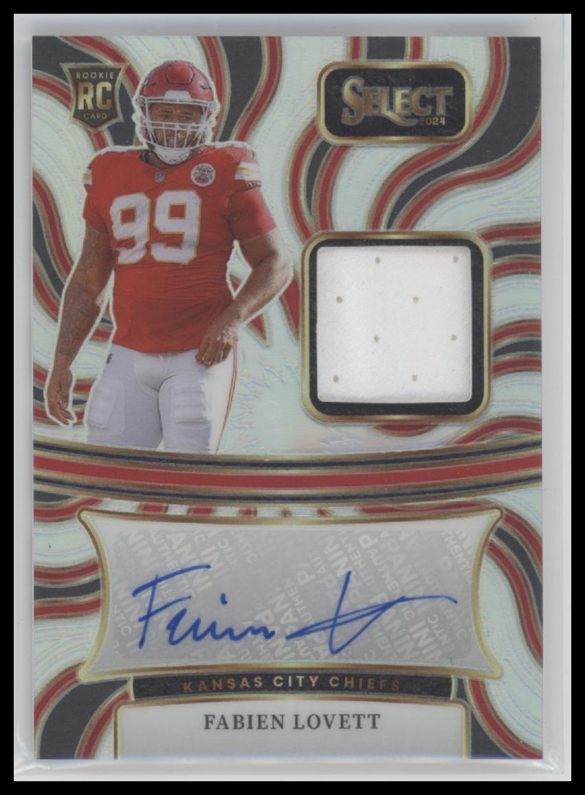 Fabien Lovett 2024 Panini Select #RSM-FLT Rookie Signature Mem #/199