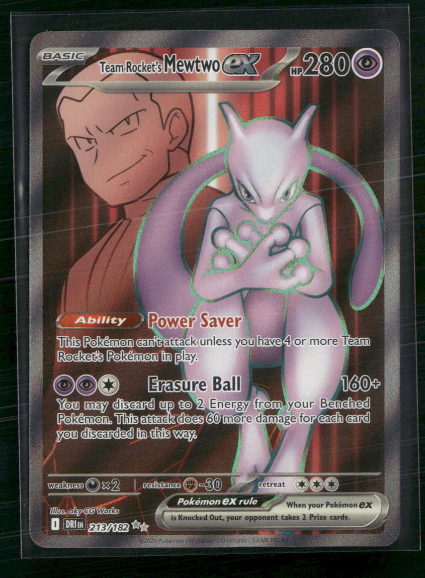 Team Rocket's Mewtwo ex SV10: Destined Rivals #213/182