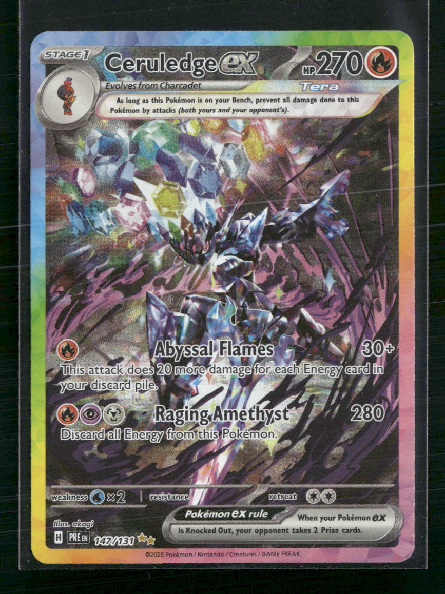Ceruledge ex SV: Prismatic Evolutions... | ORB Trading Cards – Orb Sports  Cards & Collectibles
