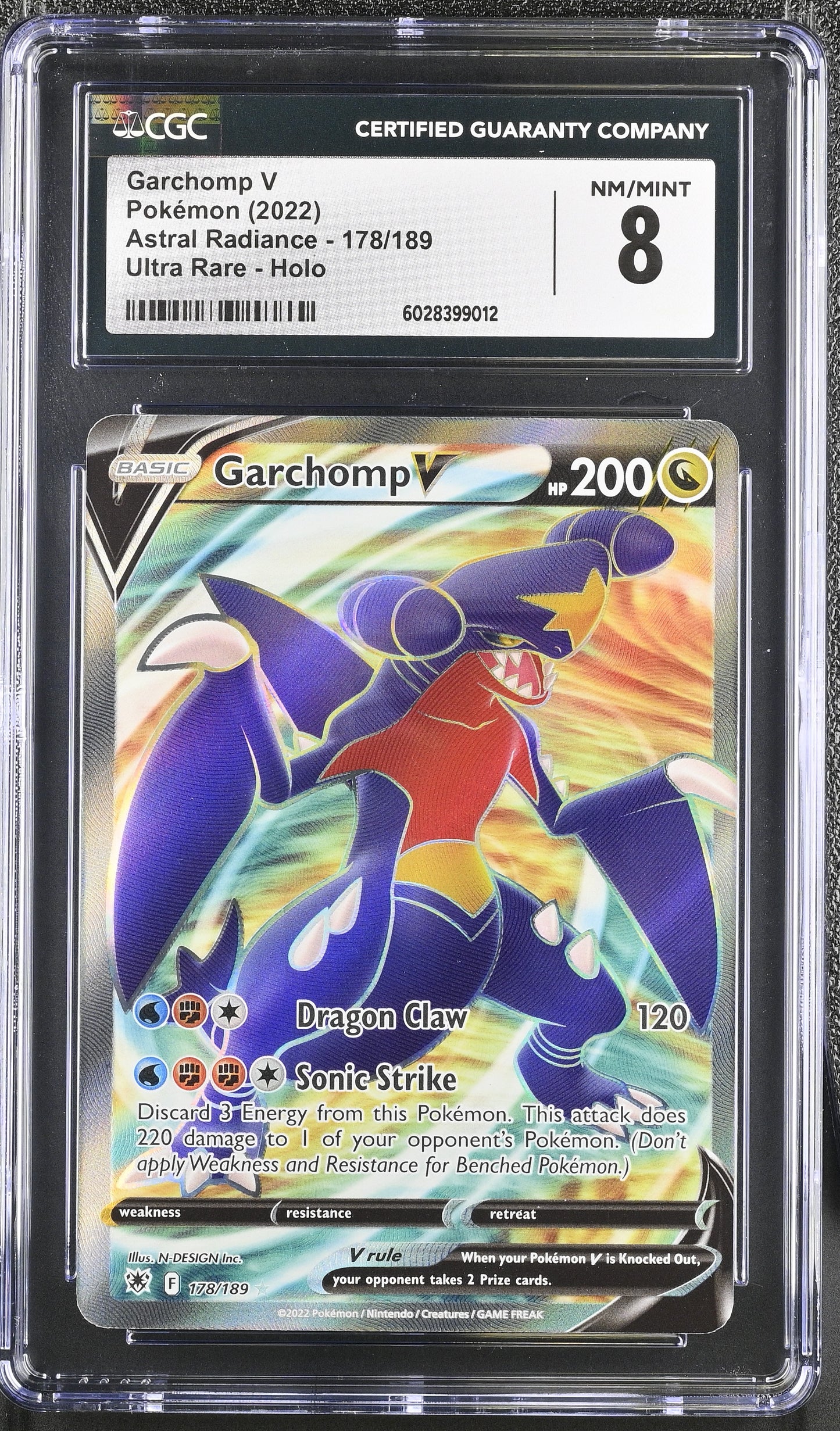 Garchomp V 2022 Astral Radiance #178/189 CGC 8
