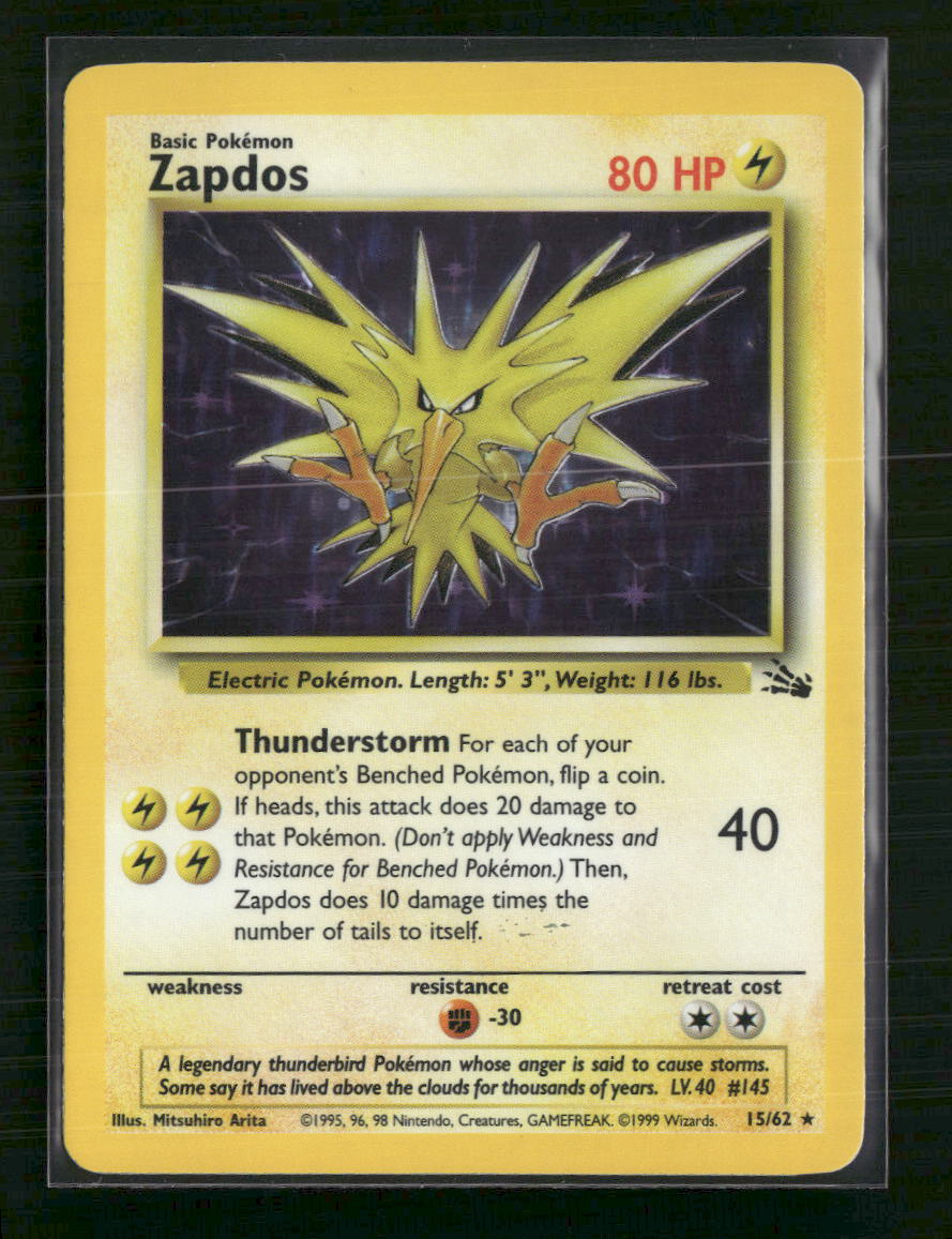 Zapdos Miscellaneous Cards & Products #015/062