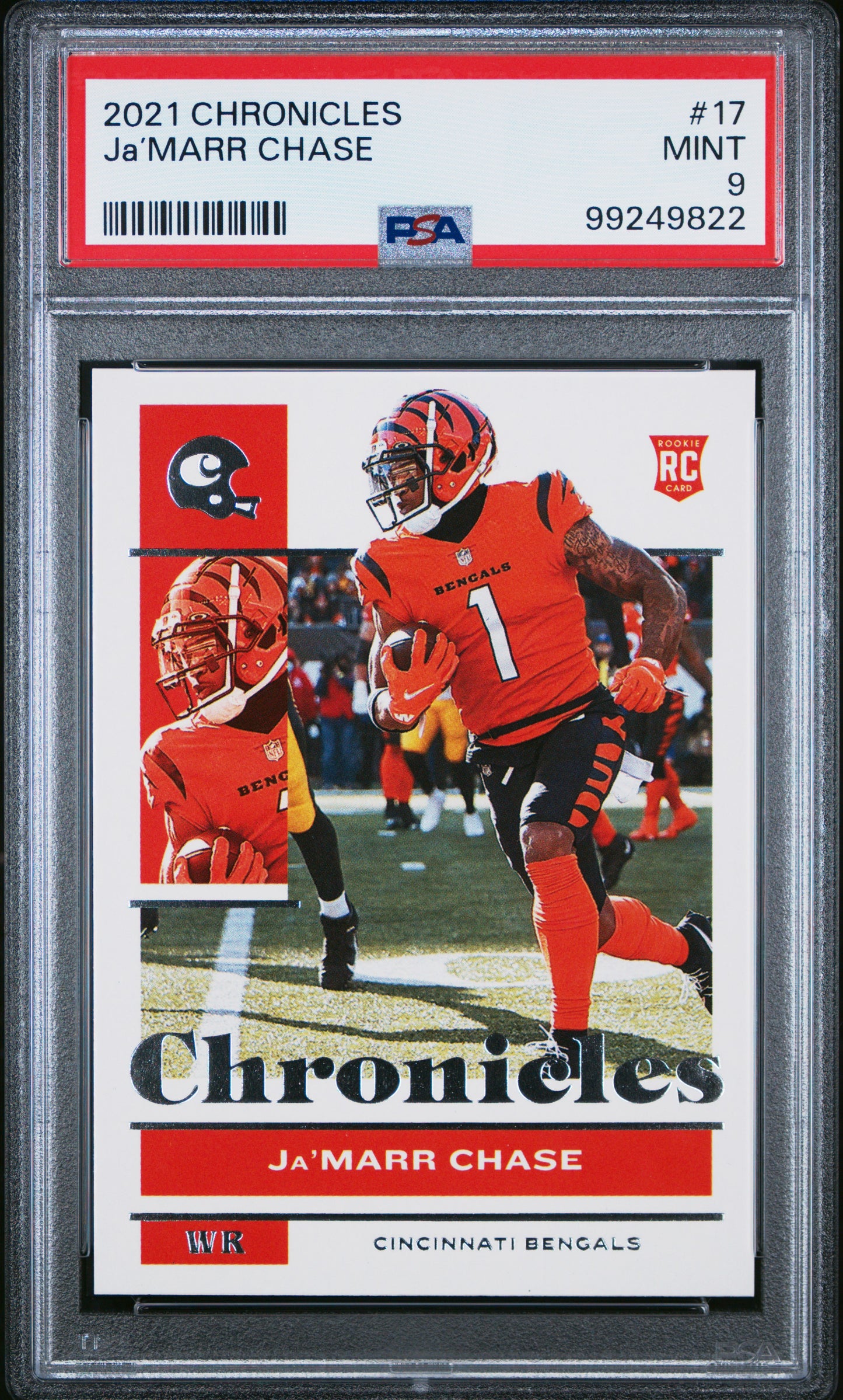 Ja’marr Chase 2021 Panini Chronicles #17 PSA 9