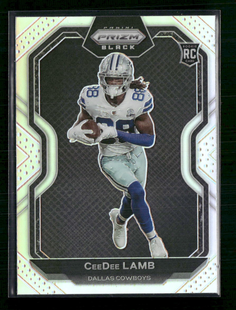 CeeDee Lamb 2020 Panini Chronicles #PB-11 Prizm Black Silver