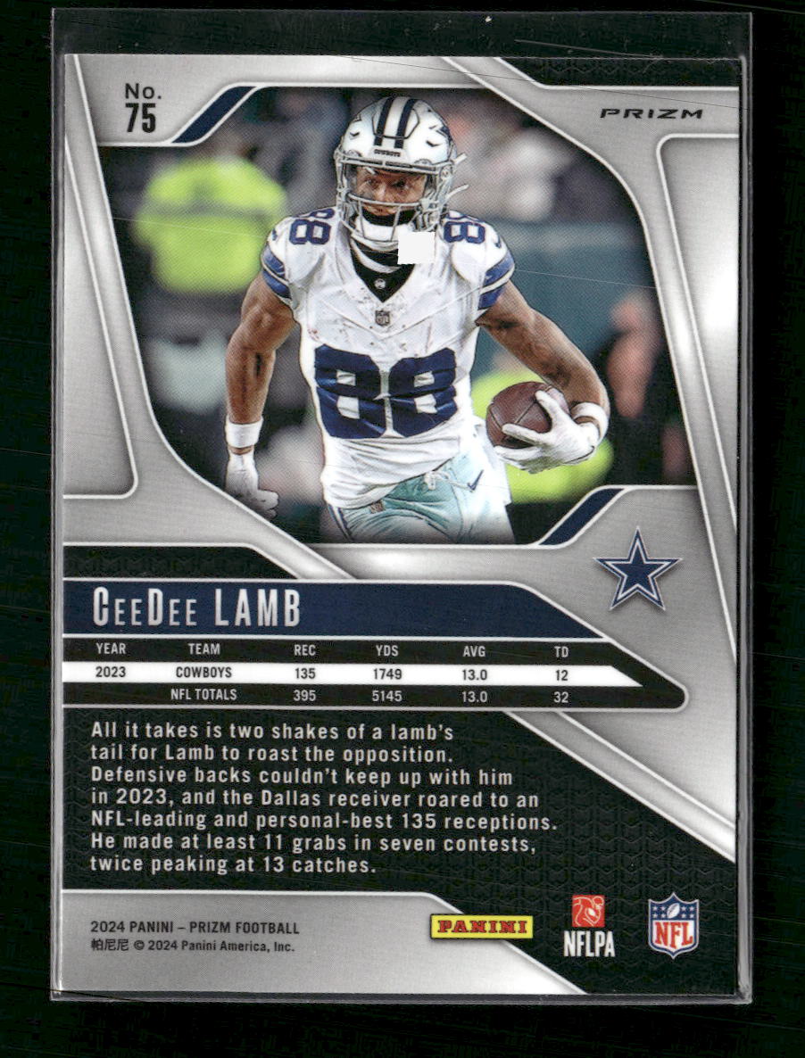 CeeDee Lamb 2024 Panini Prizm #75 Green