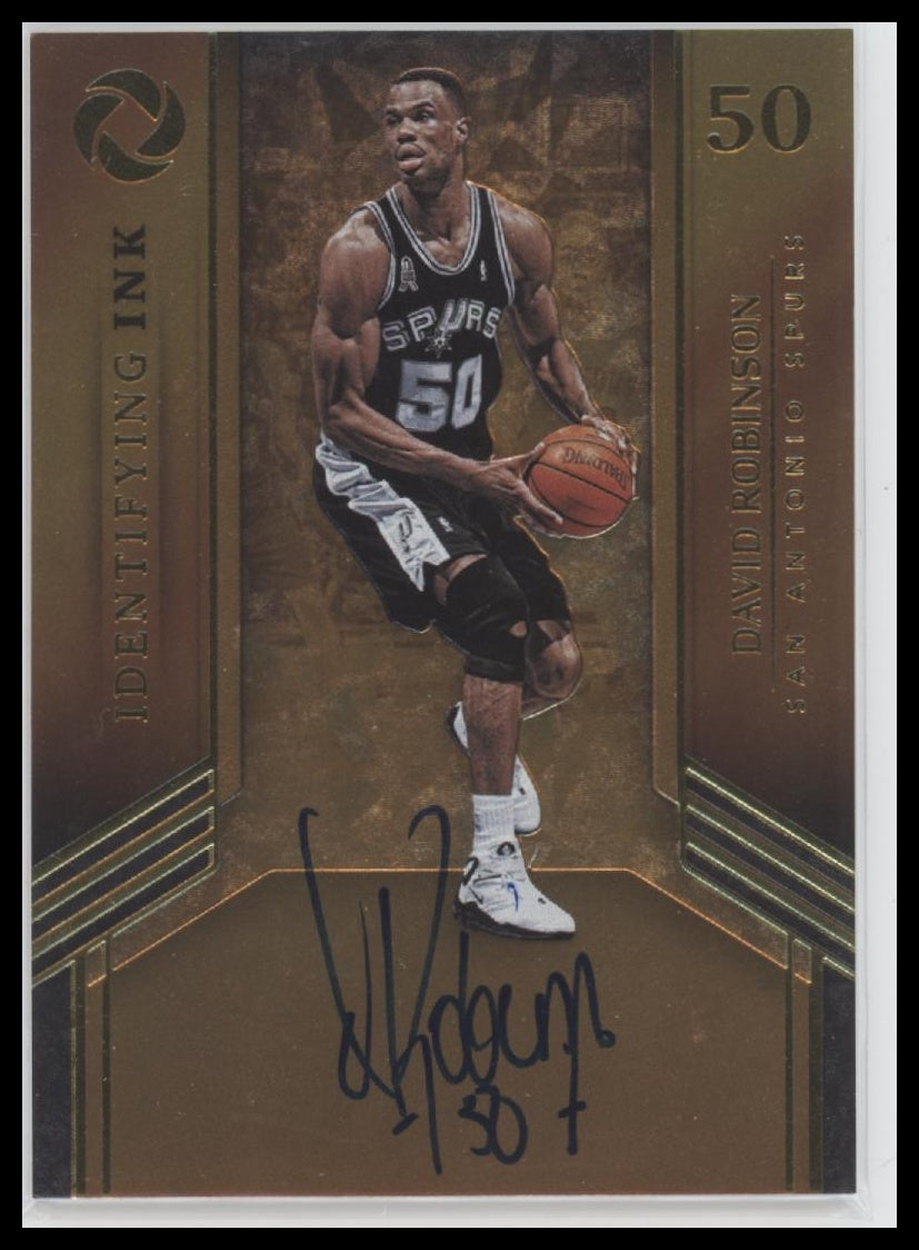 David Robinson 2017-18 Panini Opulence Signatures #/35