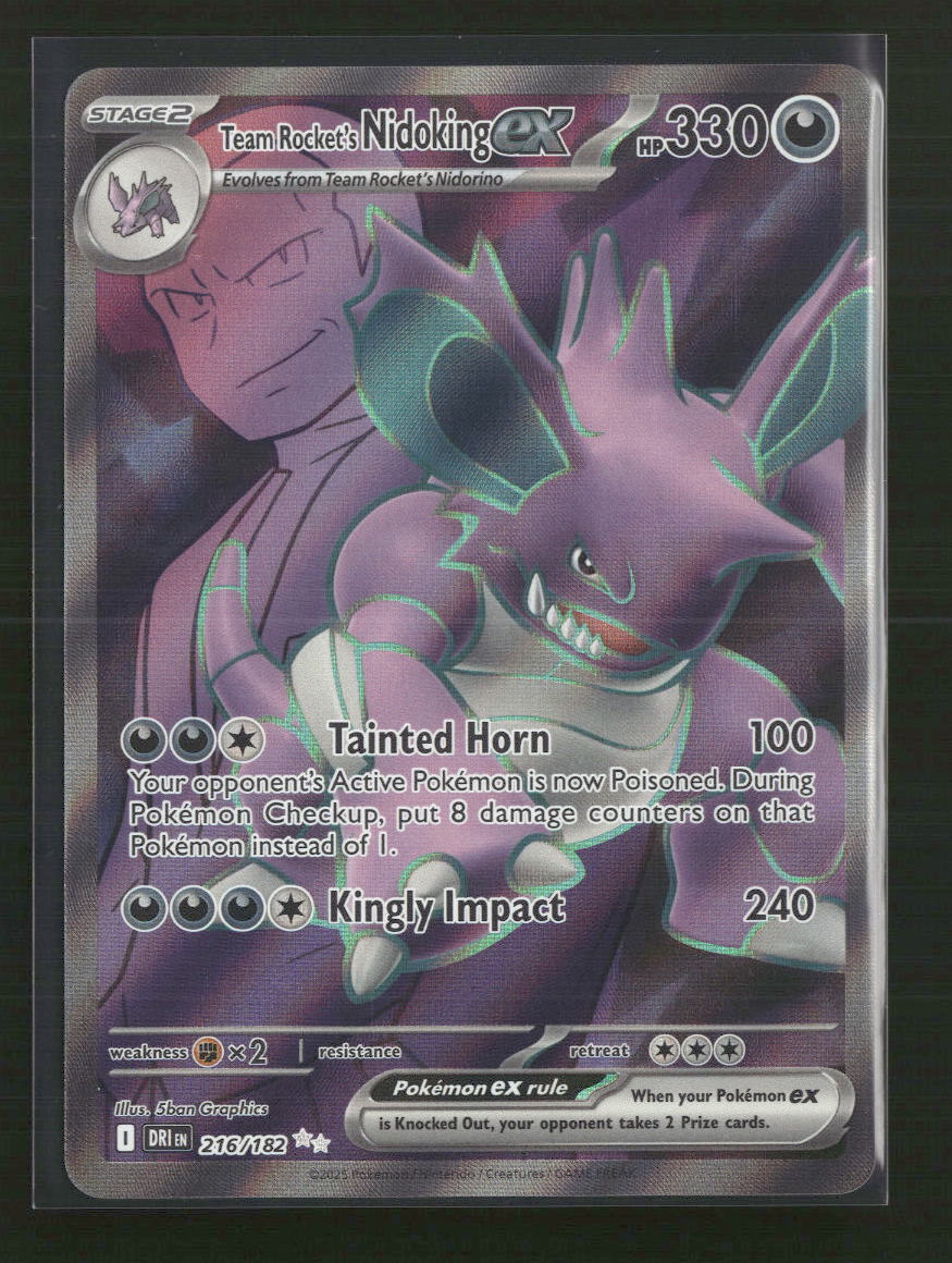 Team Rocket's Nidoking ex SV10: Destined Rivals #216/182
