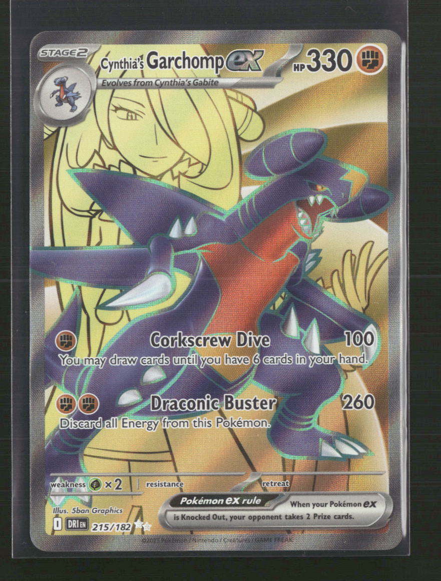 Cynthia's Garchomp ex SV10: Destined Rivals #215/182