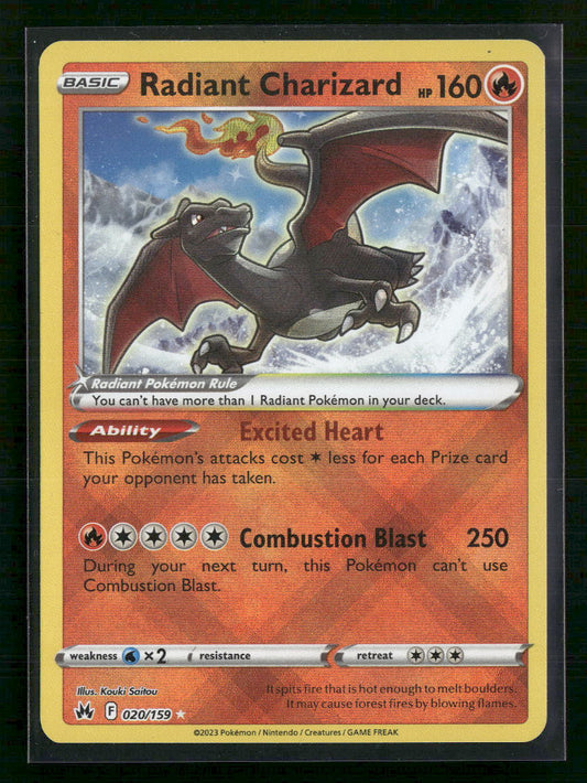 Radiant Charizard Crown Zenith #020/159