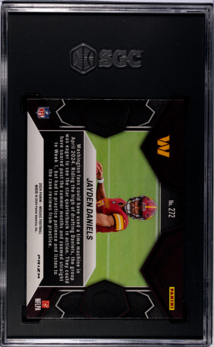 Jayden Daniels 2024 Panini Mosaic #272 Green Prizm SGC 9.5