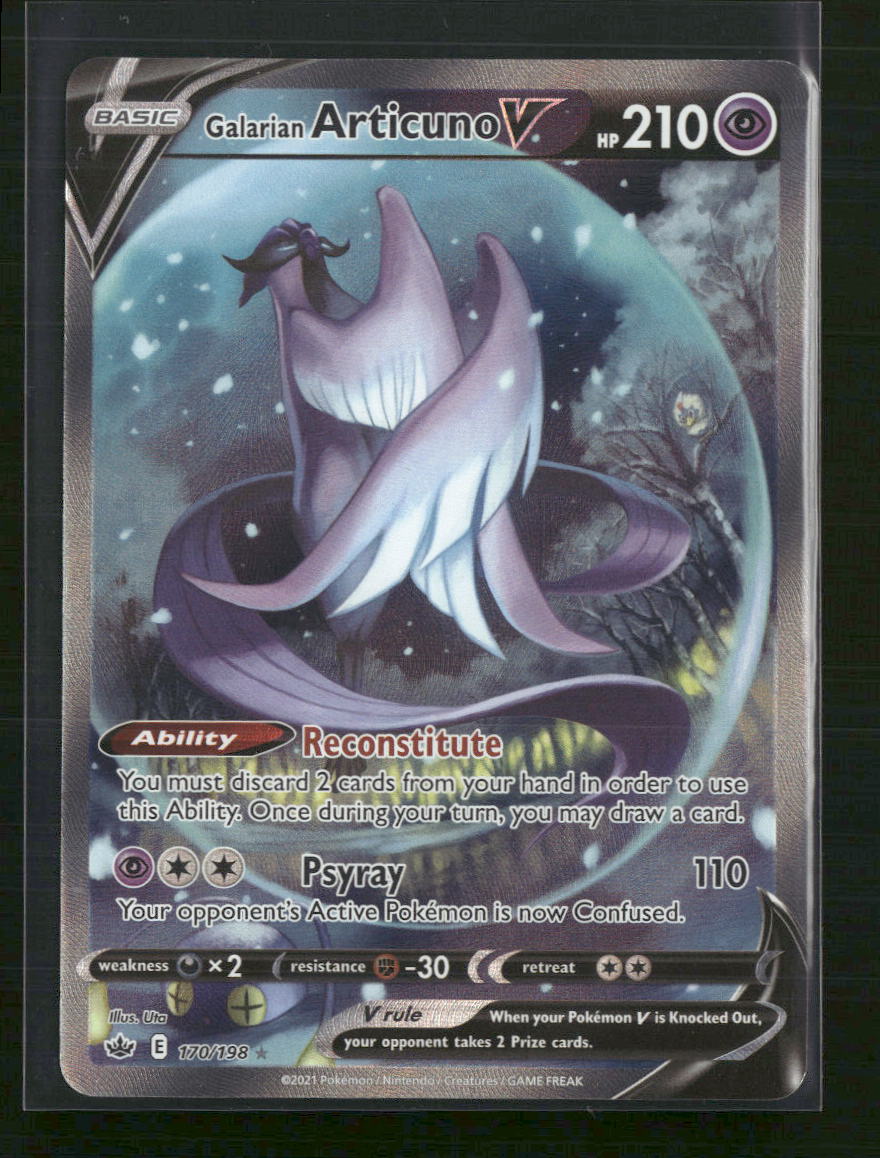 Galarian Articuno V (Alternate Full Art) SWSH06: Chilling Reign #170/198