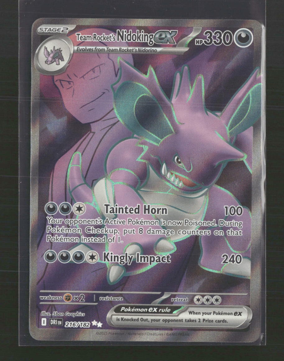 Team Rocket's Nidoking ex SV10: Destined Rivals #216/182
