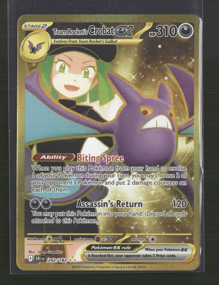 Team Rocket's Crobat ex SV10: Destined Rivals #242/182