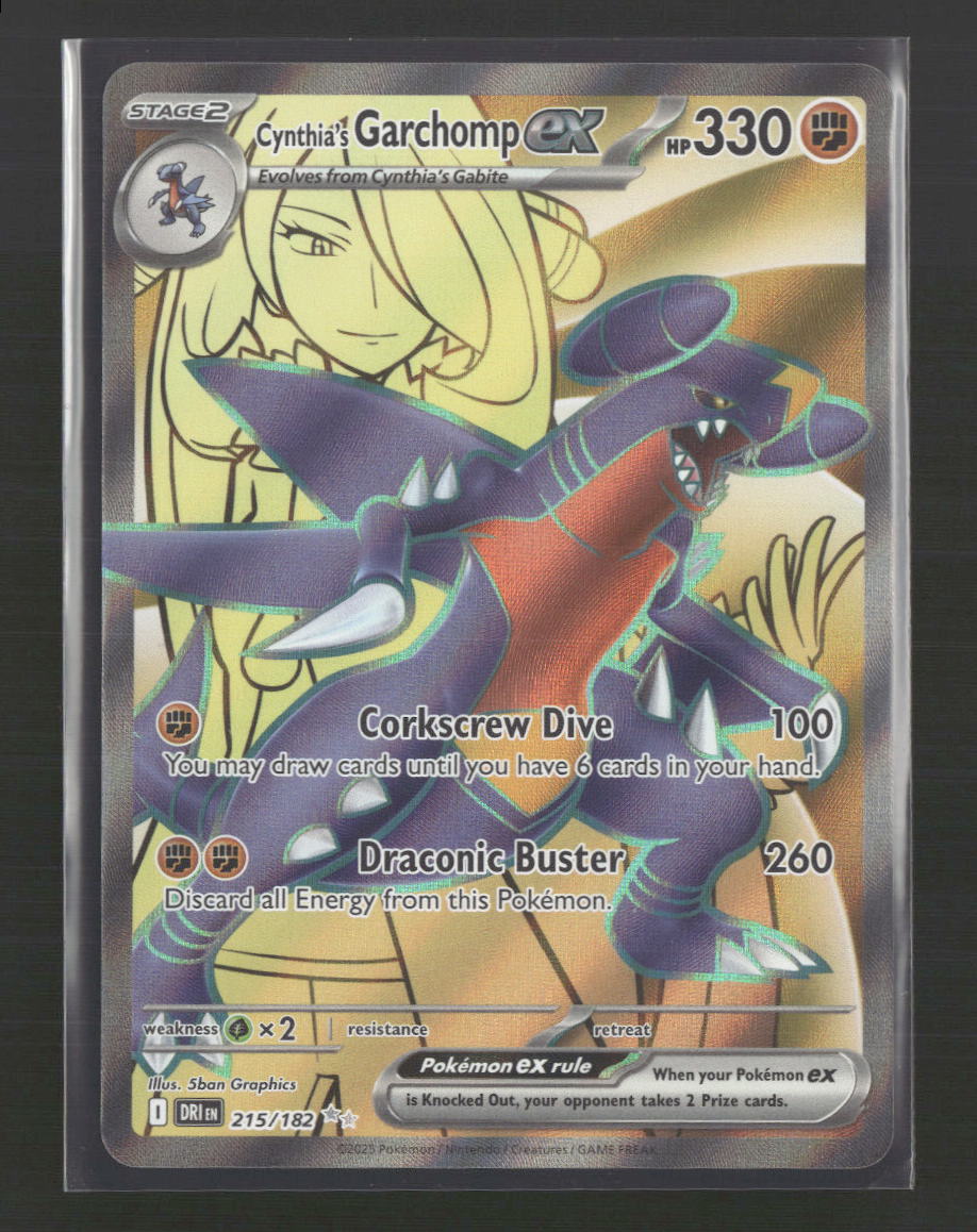 Cynthia's Garchomp ex SV10: Destined Rivals #215/182