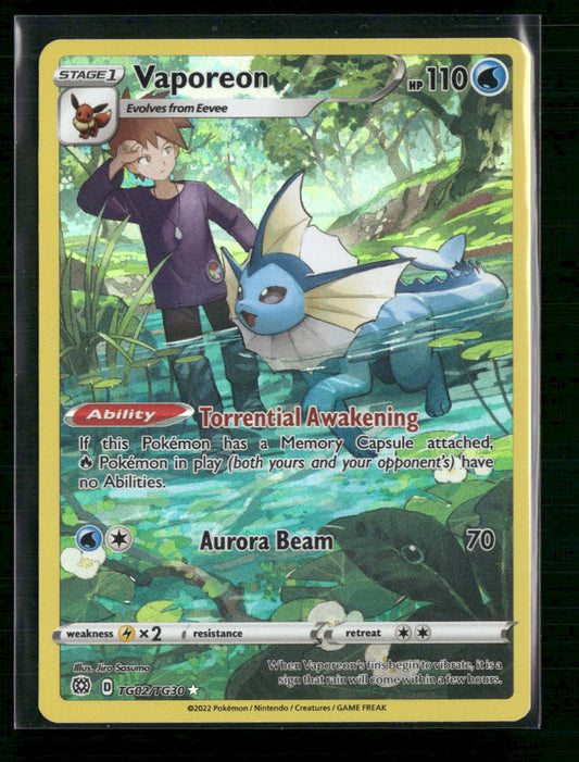 Vaporeon SWSH09: Brilliant Stars Trainer Gallery #TG02/TG30