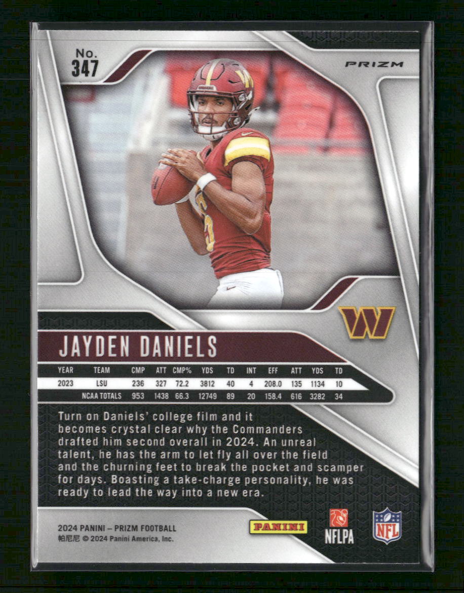 Jayden Daniels 2024 Panini Prizm #347 Green