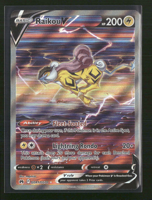 Raikou V Crown Zenith: Galarian Gallery #GG41/GG70