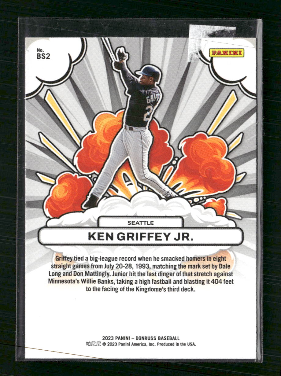 Ken Griffey Jr. 2023 Donruss #BS2 Bomb Squad Pink Fireworks
