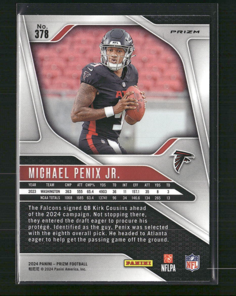 Michael Penix Jr. 2024 Panini Prizm #378 Silver