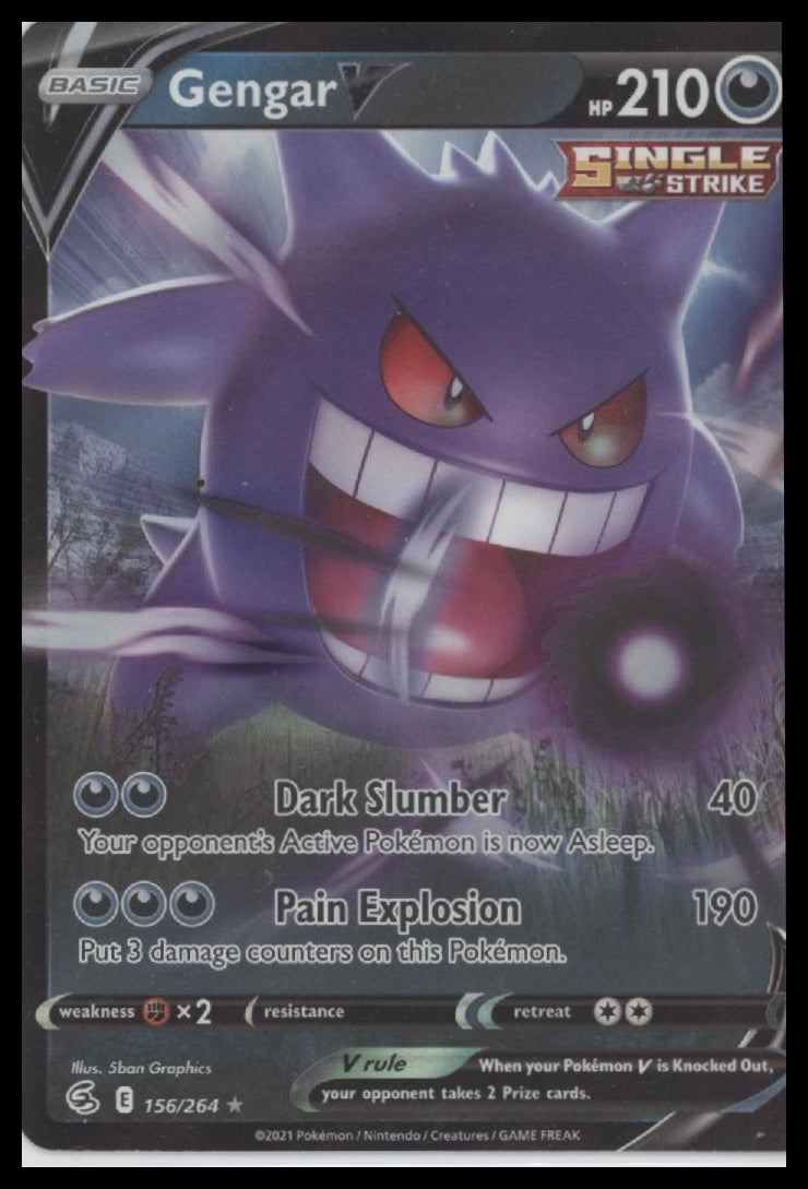 Gengar V SWSH08: Fusion Strike #156/264
