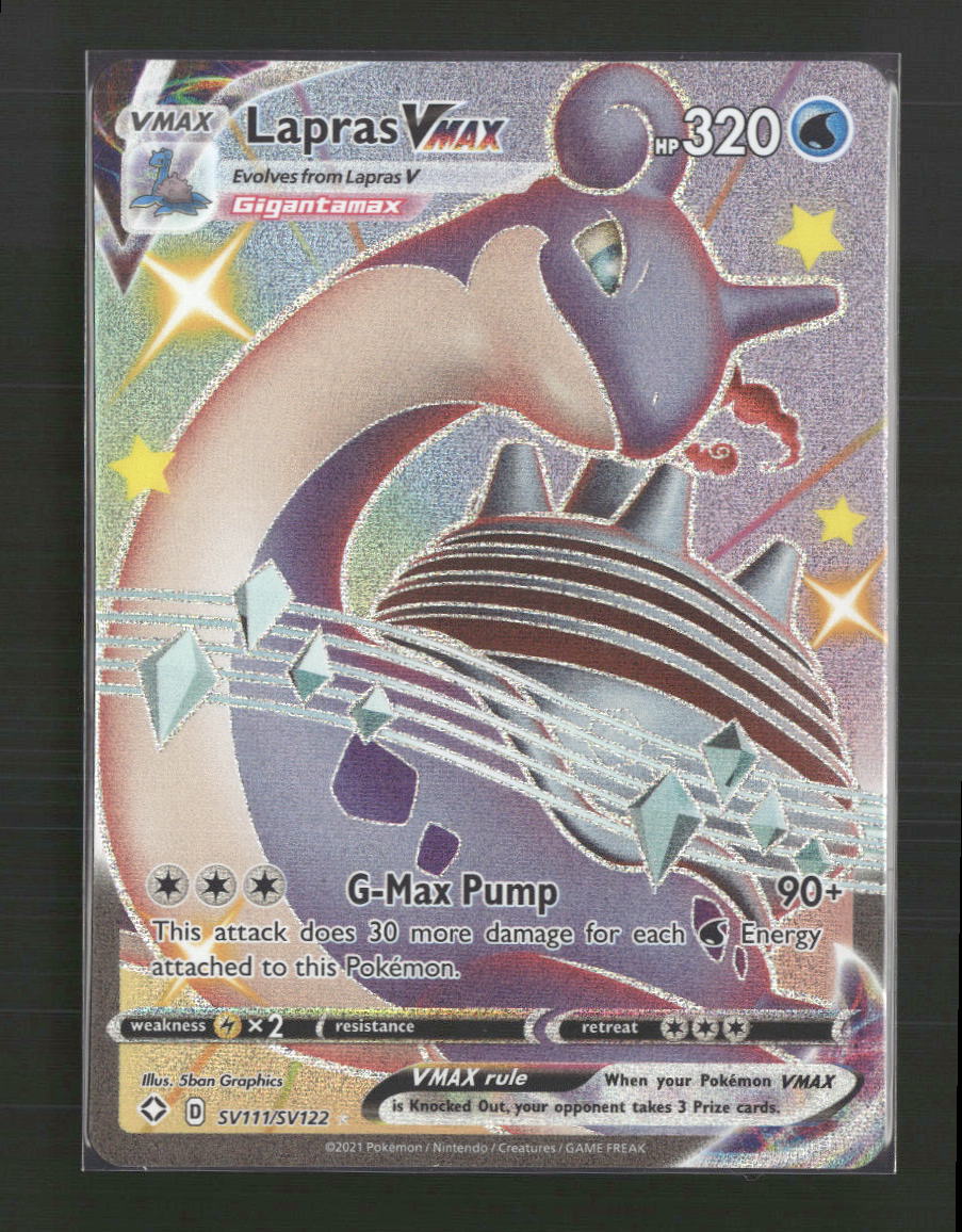 Lapras VMAX Shining Fates: Shiny Vault #SV111/SV122