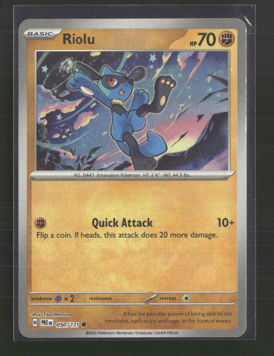 Riolu (Master Ball Pattern) SV: Prismatic Evolutions #050/131