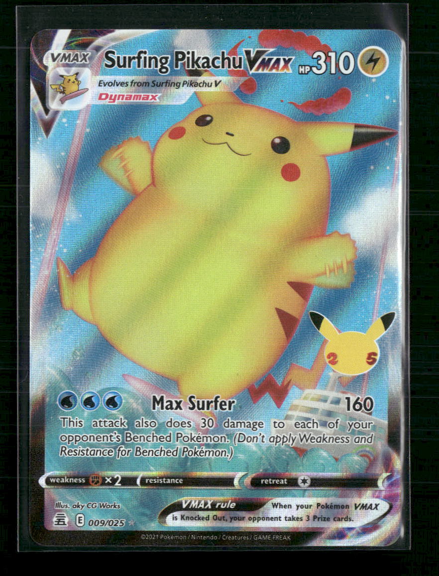 Surfing Pikachu VMAX Celebrations #009/025
