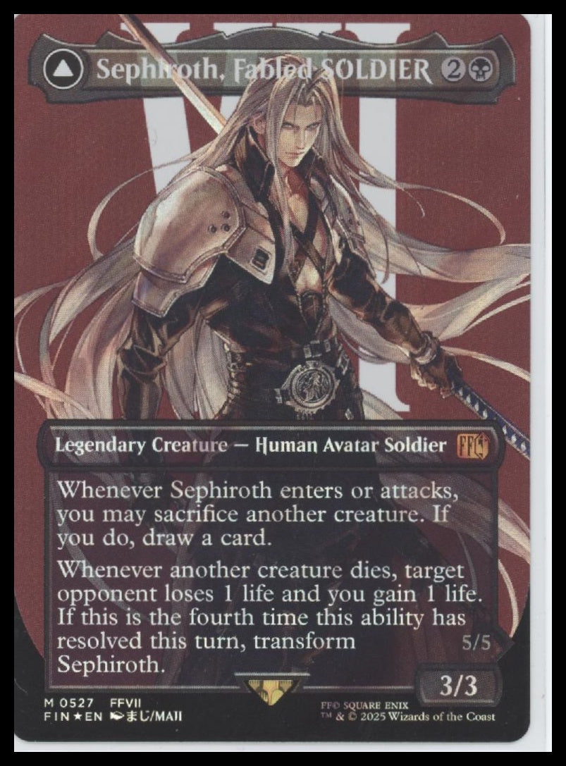 Sephiroth, Fabled SOLDIER (Borderless) (Surge Foil) FINAL FANTASY
