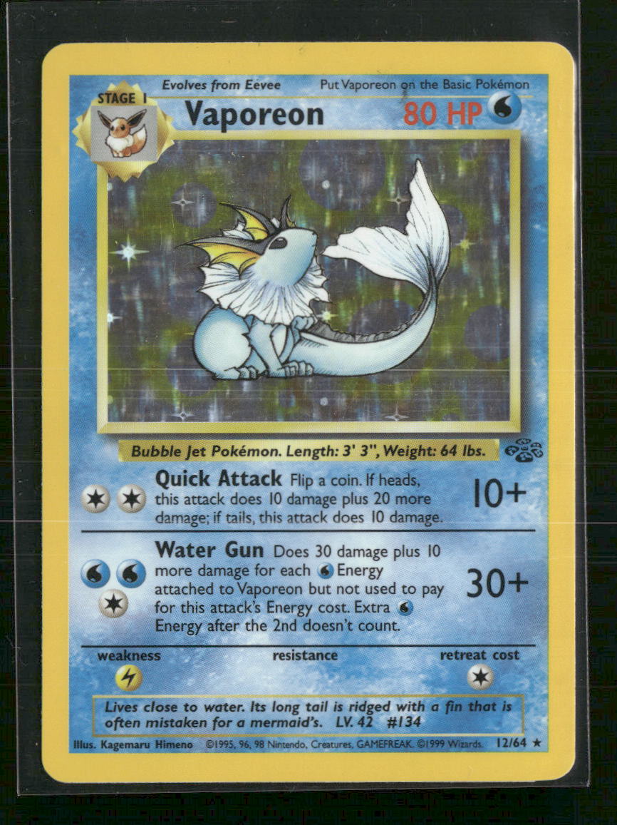 Vaporeon (12) Jungle #12/64