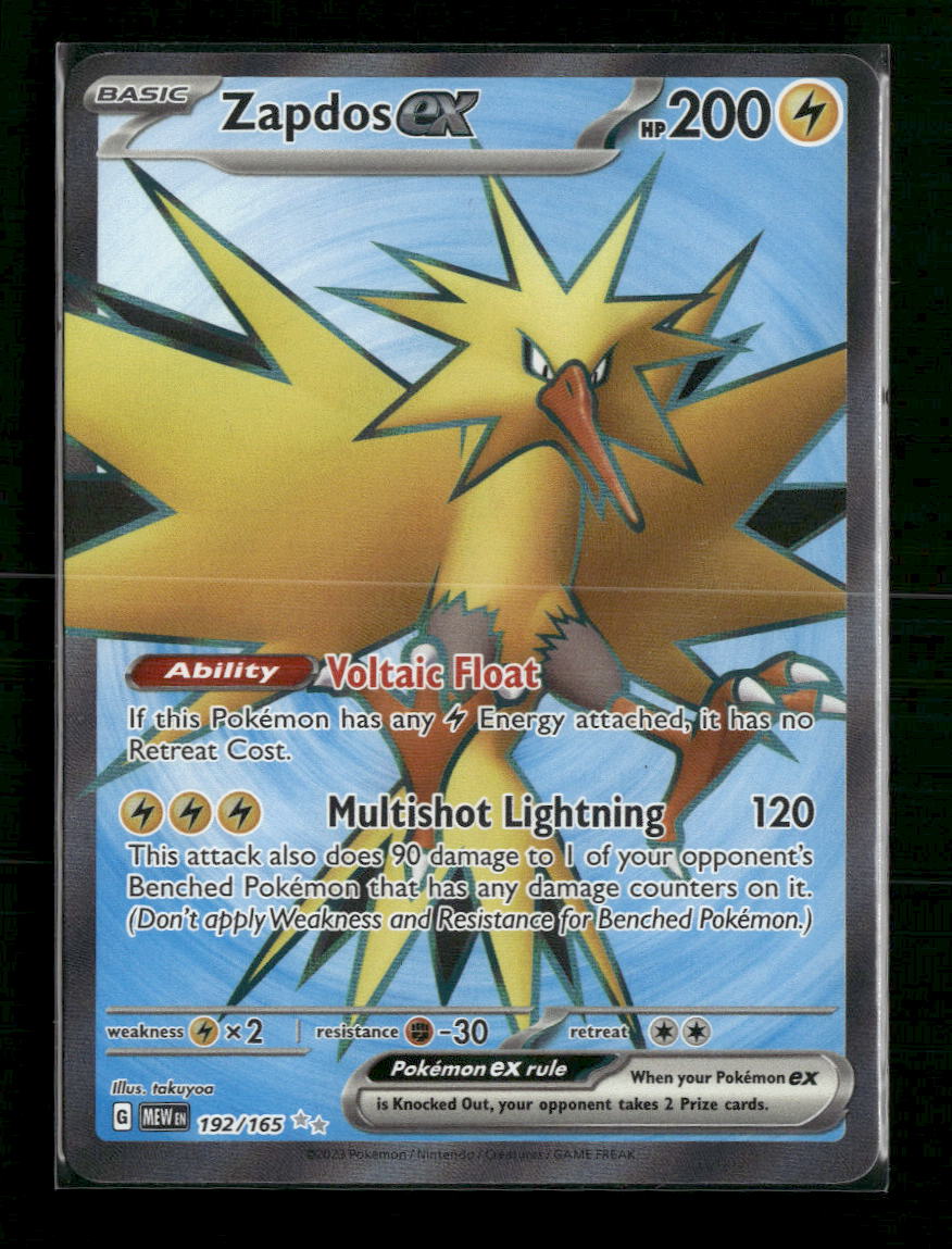 Zapdos ex SV: Scarlet & Violet 151 #192/165
