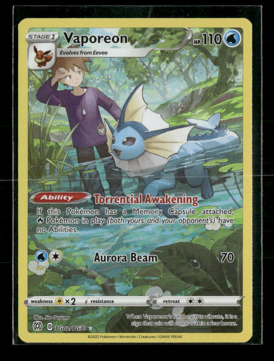 Vaporeon SWSH09: Brilliant Stars Trainer Gallery #TG02/TG30