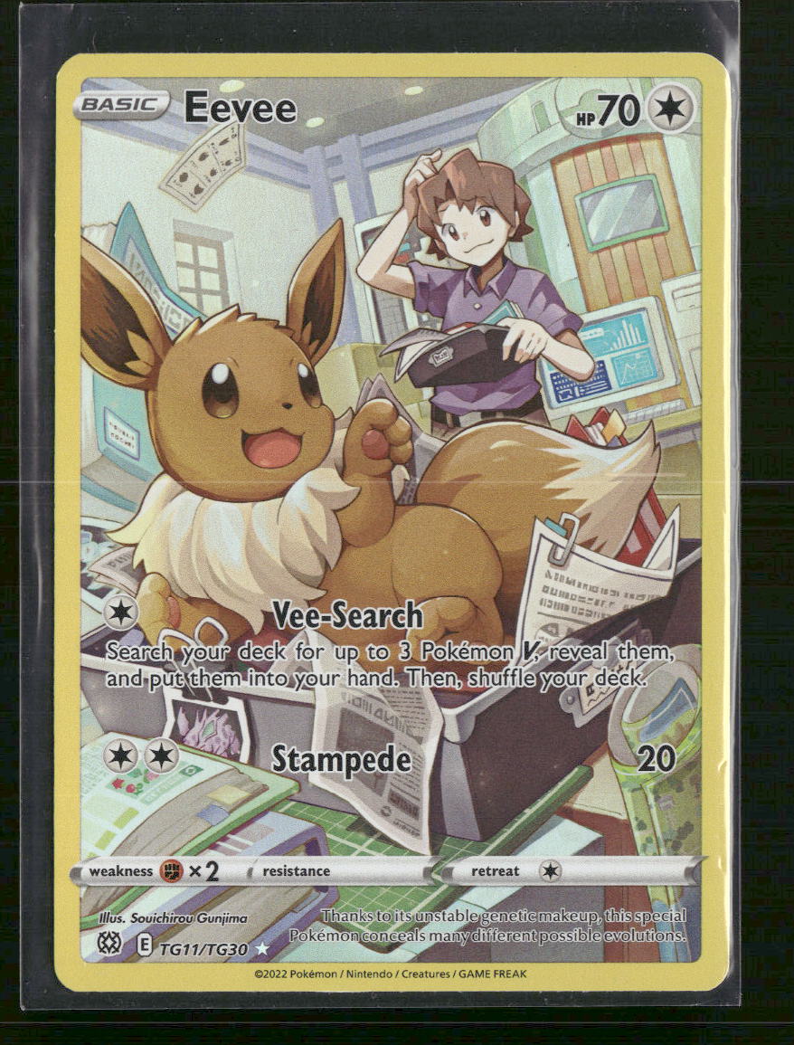Eevee SWSH09: Brilliant Stars Trainer Gallery #TG11/TG30